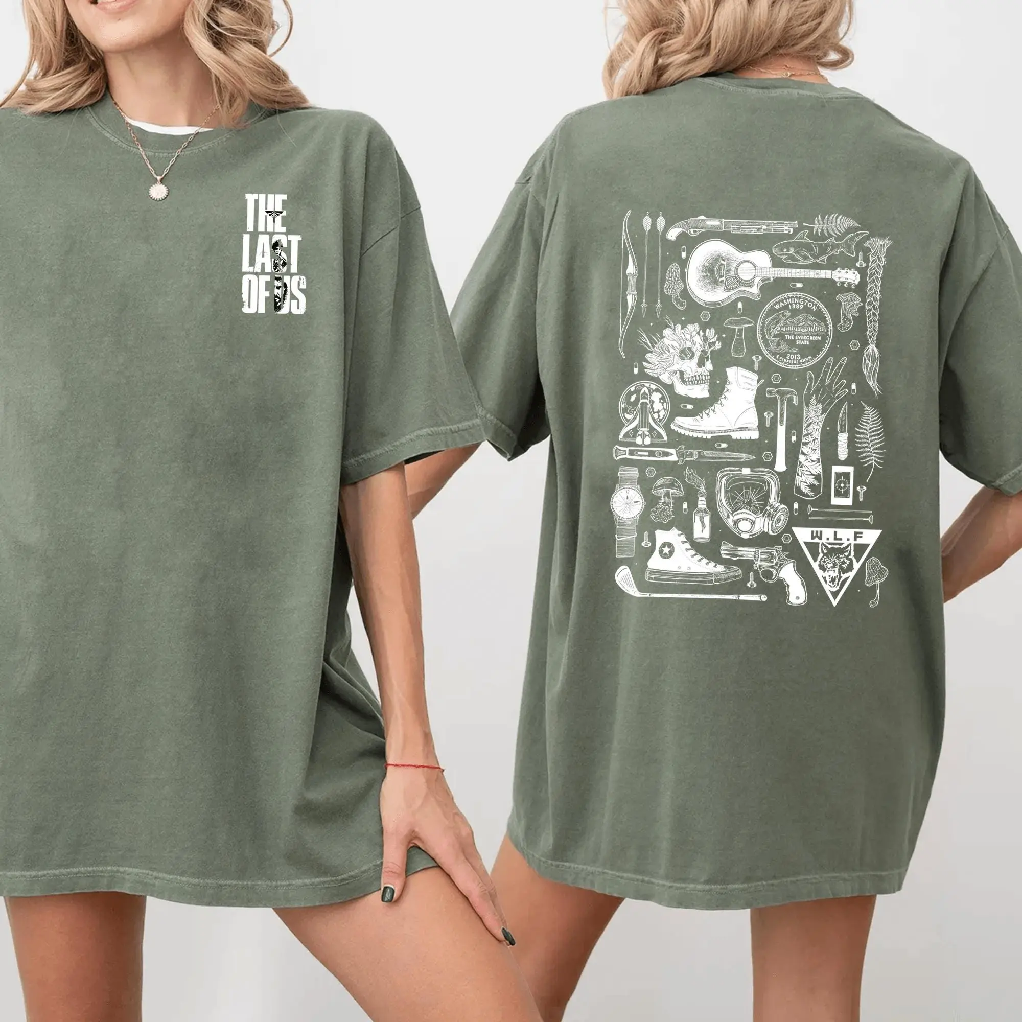 The Last of Us Comfort Colors Shirt, Ellies Tattoo T-shirt, the Last of Us Fan Shirt, Game Shirt, Joel and Ellie Shirt, TLOU Shirt