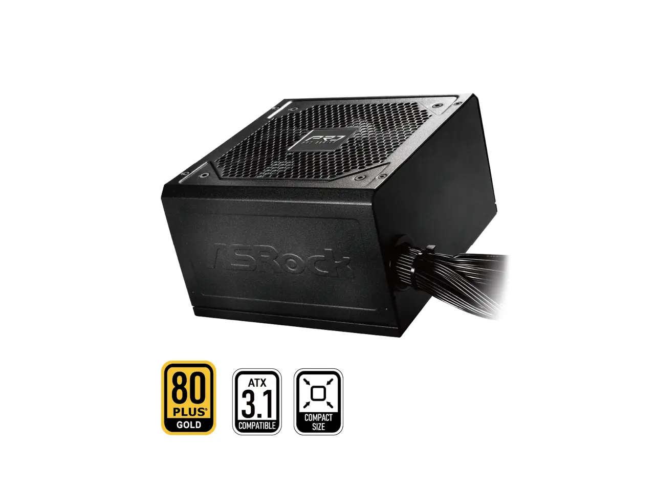 ASRock PRO Series PRO-650G 650 W ATX 3.1 Compatible 80 PLUS GOLD Certified Power Supply ASRock PRO Series PRO-650G 650 W ATX 3.1 Compatible 80 PLUS GOLD Certified Power Supply
