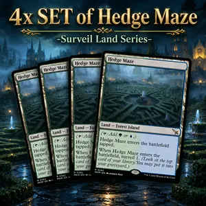 4x Set of Hedge Maze | #262 | RARE | NON-FOIL | MKM | Near Mint - MTG