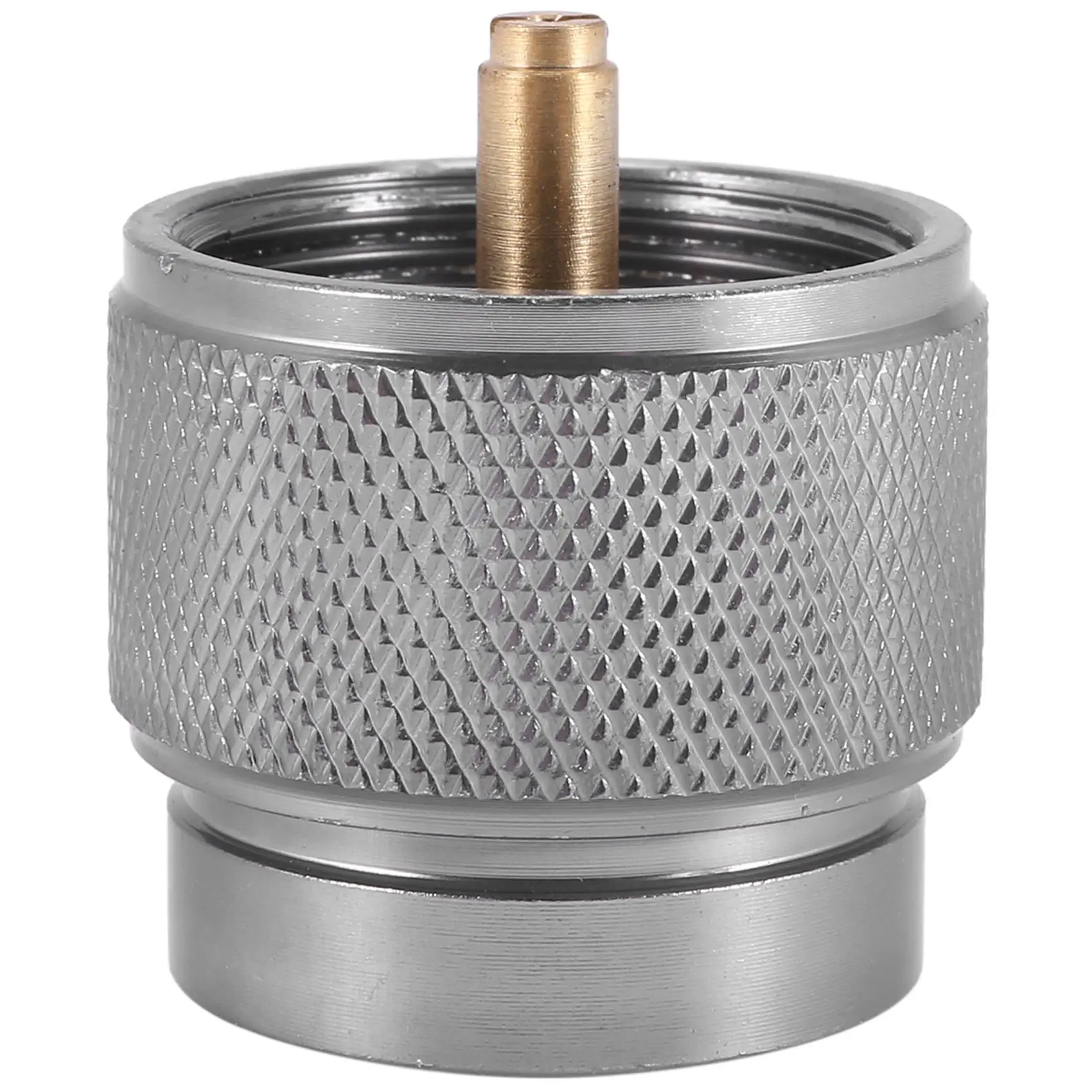 Camping Cooking Stove Adapter, 1LB Propane Small Tank Input to Lindal Valve EN417 Output for Outdoor LPG Canister Conversion