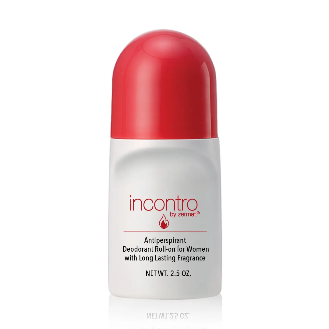 Zermat USA Incontro, Roll-On Deodorant for Women, 24 h Antiperspirant 2.5 Oz.