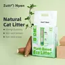 ZuttoNyan 4-in-1 Natural Cassava Mixed Blend Universal Eco Cat Litter, 5.3 lbs Bag, Plant-Based for Litter Box, Strong Clumping, Non-Stick Bottom, Included Scoop, Baking Soda, 24 Months Shelf Life, Highly Absorbent, Absorbs Odor, Rich Natural Ingredients