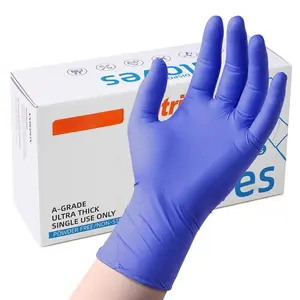 100 Pcs (1 Box) Nitrile Gloves, purple Nitrile Gloves, Powder-Free Non-Sterile, Disposable Glove, Cooking Cleaning Disposable purple