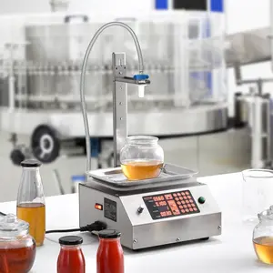 VEVOR Liquid Filling Machine, 30-15000 g Weighing Capacity, Automatic Bottle Filler Machine Bottling Machine Digital Control for Milk, Water, Oil, Wine, Beverage, Detergent, Shampoo (Single Nozzle)