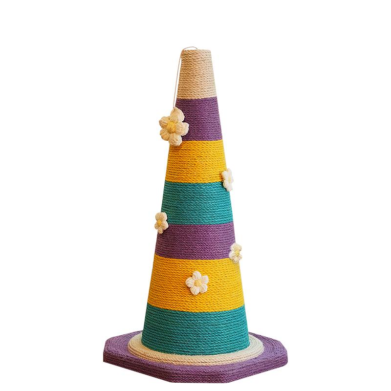 Premium Interactive Cat Tree Scratching Post – Durable Indoor Sisal Rope, Hanging Ball, Stable Base & Vibrant Design. Satisfies Natural Scratching Instincts & Protects Furniture.