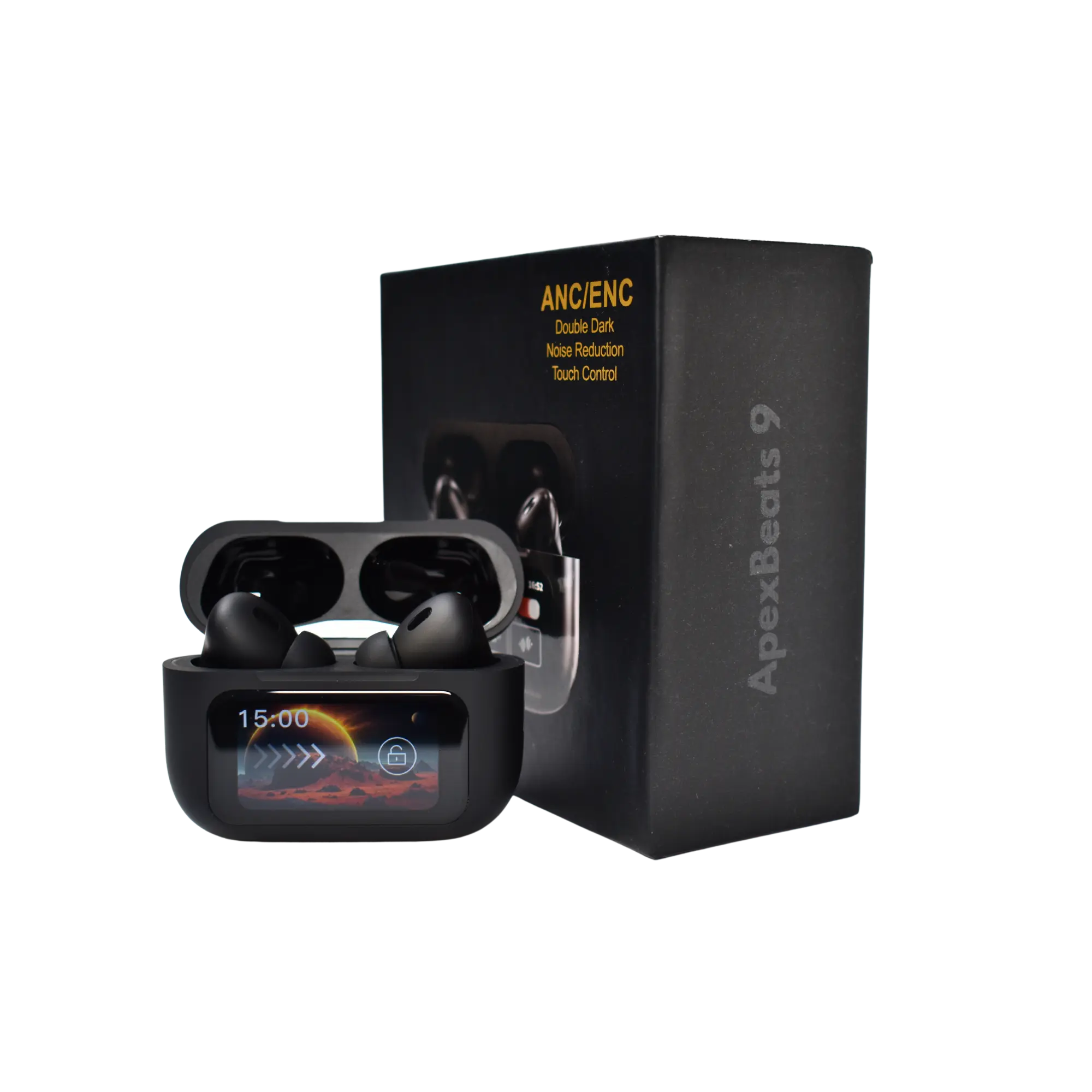 ApexBeats True Noise Cancelling Earbuds with Advanced Bluetooth 5.3, High-Fidelity 360° Sound, Smart Touch Control wireless earbuds nap  pods