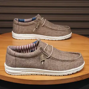 Men's Slip-On Loafers - Comfortable, Stylish, And Breathable Fabric Shoes with EVA Soles, Suitable for Both Business And Casual Wear, Formal Footwear