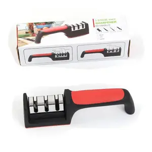 Kitchen Knife Sharpener - 3 Stage Handheld Kitchen Knives and Pocket Knife Sharpening Tool