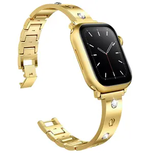 Sparkling Diamond Art Metal Band - Compatible with Apple Watch Series 1-11/SE/SE2/Ultra/Ultra2 (38-49mm), Women's Metal Strap Wearable Accessories (Watch Not Included)