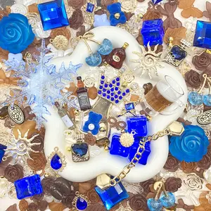 King's Cabinet- Junk Live Mix- Junk Mix Rhinestone Alloy, ABS & Acrylic Charms – Sparkly Decorative Pieces for DIY Phone Cases, Decoden Cream & Resin Crafts