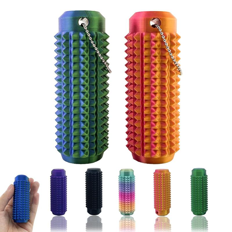 Little Ouchies Fidget, Pocket Mini Fidget Toy, Spiky Grippie Stim Keychain, Venting Key Pendant for AnxietyRelief Positive, Novelty Gifts for Friends Stress Relieving Accessory
