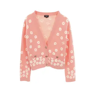 Pre-owned CHANEL Others Small Leather Goods Coco Mark Cashmere Cardigan