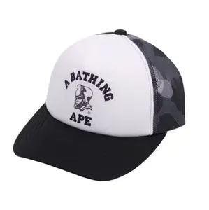 Bape College General Trucker Hat Black Camo