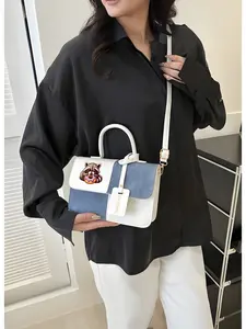 This stylish crossbody bag features a cartoon raccoon holding a donut, perfect for commuting and travel, and makes a perfect gift.