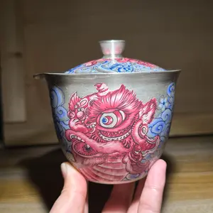 Bao,silver teapot handmade by master, inherited from intangible cultural