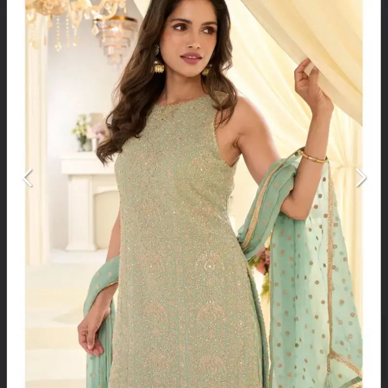 Indian Gararah Georgette Outfit for Women - Casual Wear - Womenswear  Traditional - TikTok Shop