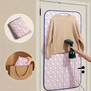 Foldable Heat Resistant Ironing Mat,  1 Count Portable Non-slip Ironing Pad, Ironing Board Cover for Travel and Home Use