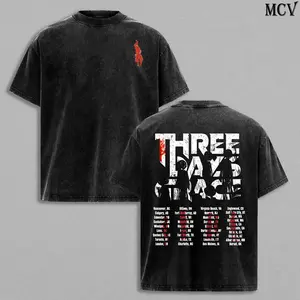 Three Days Grace Alienation 2025 Tour T-Shirt Hoodie & Sweatshirt Vintage Acid Wash Alternative Rock Post Grunge Metal Heavy Cotton Oversize Unisex Retro Graphic Streetwear Concert Fan Gift Top