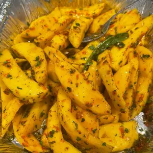 Mango Chow - Fresh Mango with Spices and Herbs for a Delicious Snack