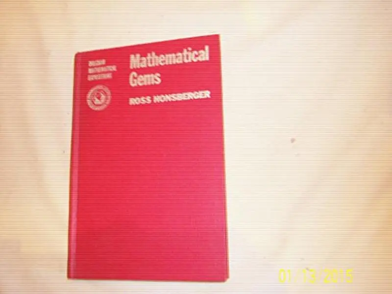 USED Book - Mathematical Gems I: The Dolciani Mathematical Expositions by Ross Honsberger (Hardcover) - english