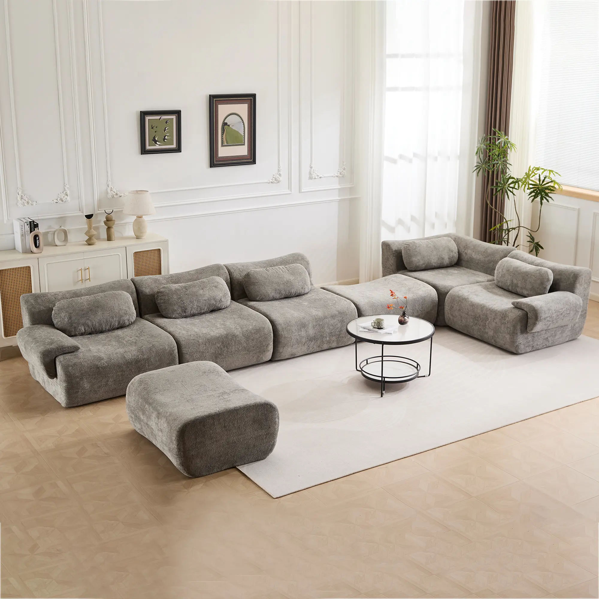 Medium Grey - 5 Seater (184")