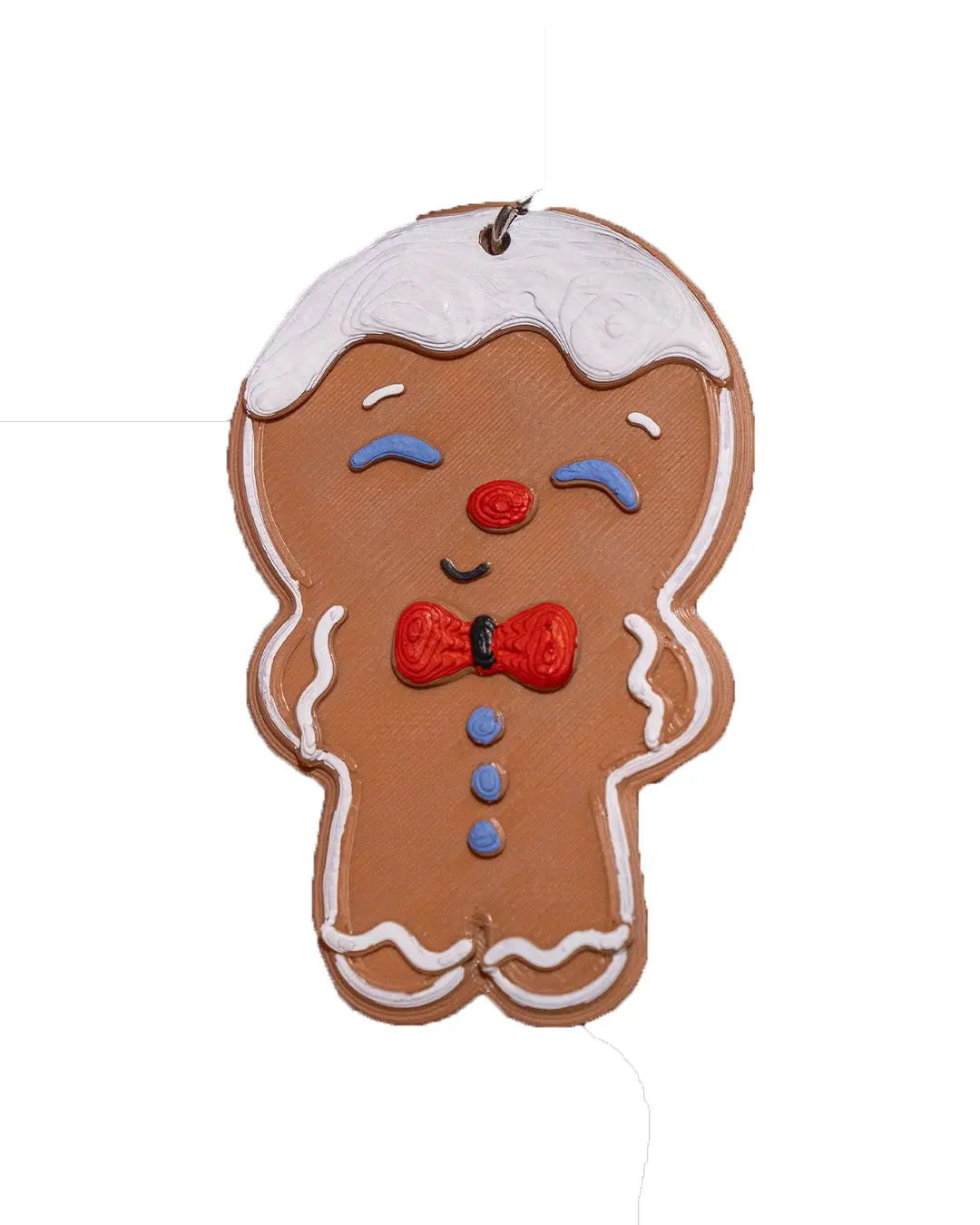 Ginger Bread Man Keychain - 3D Printed Design, Unique 3D Printed Artwork, Ideal for Gifts and Decor