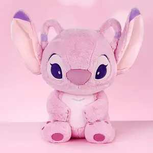 [New Year's gift] MINISO Disney Stitch Series - Basic Sitting Plush - Angie No.18, beautifully designed, pink and cute style, the perfect gift for girls