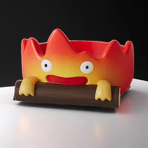 Creative Cartoon Fire Person Design Key Holder, Resin Ornament, Decorative Ornament for Home Living Room Bedroom, Home Decor