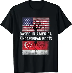 100%cotton Singapore Clothing Singapore Shirt Singapore Souvenir T-Shirt