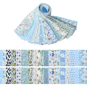 40 Piece DIY Floral Fabric Kit, Handmade Cotton Strips, Sewing Materials, Pre-Cut Patterns, Printed Fabrics, Quilting Strips, Craft Supplies