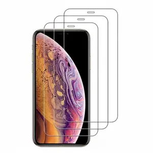 iPhone 11 Pro Max/11 Pro/iPhone 11 Screen Protector, 3-Pack Tempered Glass, Full Coverage, Anti-Scratch, Easy Installation