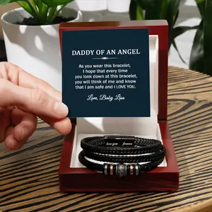 Miscarriage Keepsake for Daddy/Pregnancy Loss Gift for Husband/Daddy Gift after Miscarriage/Baby Loss Keepsake Gift/Baby Loss Memorial Gift Cherished Stainless Steel Beads Premium Love You Forever