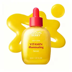 EQQUALBERRY Vitamin lluminating Serum -Niacinamide 4% & Vitamin C Face Serumwith Hyaluronic Acid & Vitamin E, BrighteningSerum, Micro-Infusion Wrinkles & Dark SpotsHydrating Anti-Wrinkle Facial Serum BundleKorean Skincare Firming Neck Renewal