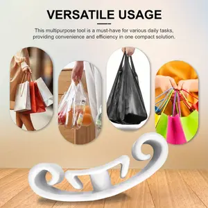 2 pcs convenient shopping plastic bag shopping bag handle labor-saving vegetable lifter household bag lifter Organiser