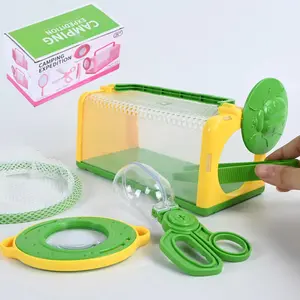 Insect Catching Toy Set, Bee & Butterfly Insect Catching Toy with Observation Box & Magnifier, Interactive Educational Kit for Kids, Outdoor Learning Activity