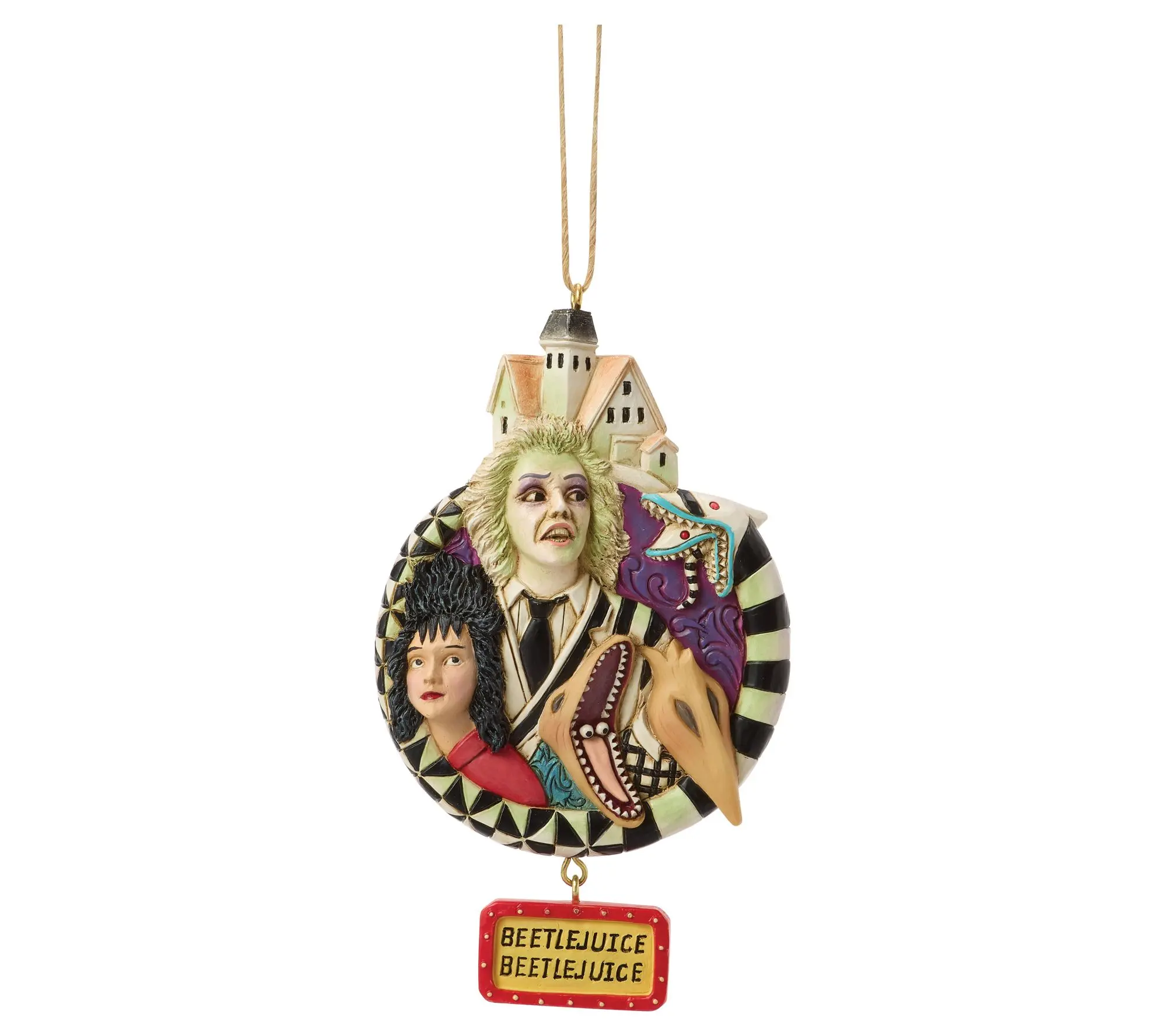 Jim Shore Beetlejuice Group Christmas Ornament4.92in H Jim Shore Beetlejuice Group Christmas Ornament4.92in H