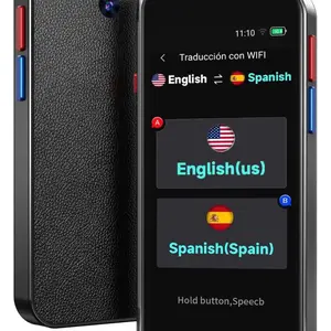 MAXUMAA Rechargeable Voice Recorder & AI Language Translator Device - No Wifi Needed, Upgraded Offline Voice Translation for 150 Languages, High-End Portable Photo & Recording Translator for Business, Travel