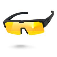 P1 Black Frame/Golden Mirrored Lens
