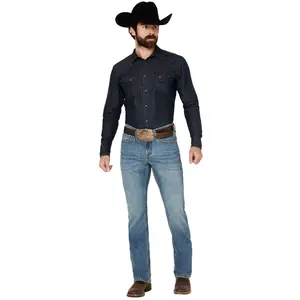 Cody James Men's Roughstock Medium Wash Slim Straight Rigid Denim Jeans - Cjho21j22-Mdw