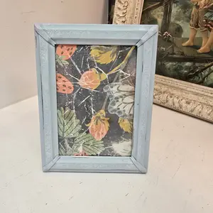Vintage Metal Hand Painted Frame