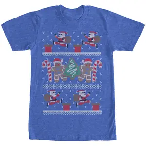 Men's Lost Gods Ugly Christmas Santa's Adventure T-Shirt