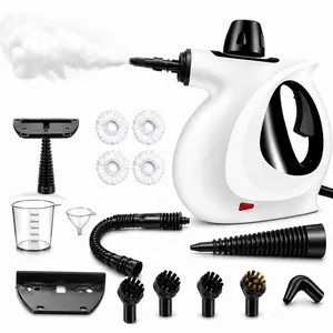 Handheld spray bottle steam cleaner with 15 accessories and a safety lock, high-pressure steam cleaner with strong power and multi-functionality, suitable for kitchens, bathrooms, windows, floors, furniture and various household appliances