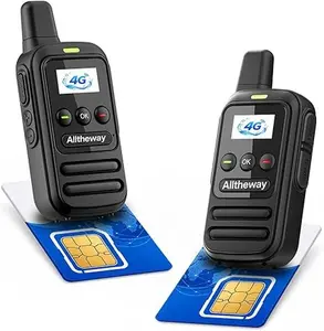 F66 Global Walkie Talkies POC Radio with 1 Year SIM Card Long Range 4G Network 5000KM for Hiking and Camping 3000mAh Battery Clear Audio LTE SignalLong Range Two-Way Radio | Admin Group Control & Easy PTT Function IP67 usb-c rechargeable digital