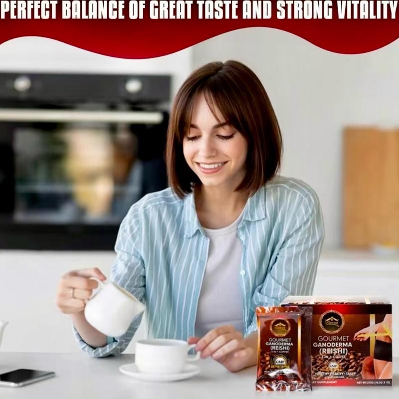 SPECIAL! 6 boxes of Ganoderma Coffee - Unique Blend of Coffee & Ganoderma Lucidum Extract - 18 Robes - Refreshing Beverage - 72g (12g ea) Bean