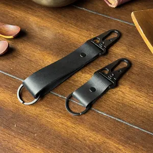 Leather Keychain (Black)