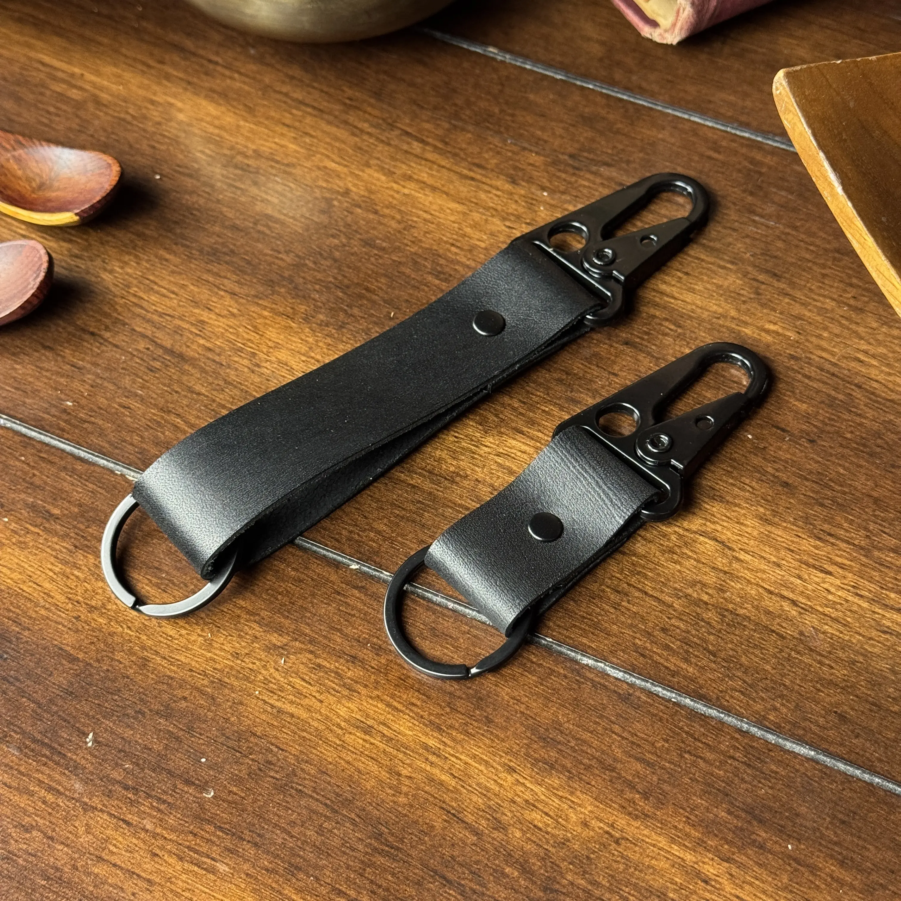 Leather Keychain (Black)