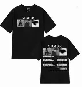 Sombr Live 2026 Tour T-Shirt � Late Nights Young Romance Concert Tee, Two-Sided Music Tour Shirt, Trendy Fan Style for Men, for Women