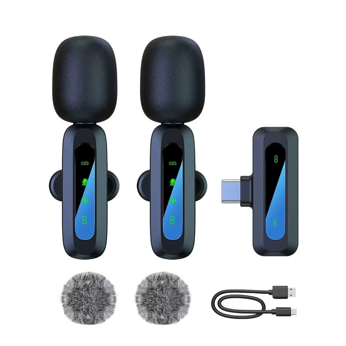 Crystal Clear Wireless Mic! Noise Cancelling Lavalier Microphone for iPhone & Android - Clip-On for Interviews, TikTok, YouTube