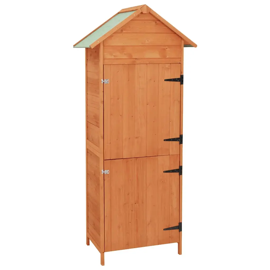 vidaXL Outdoor Storage, Deck Box with Door, Patio Cabinet, Storage Chest for Outdoor Cushions Pillows Garden Tools Pool Supplies, Solid Wood 41650