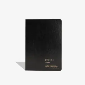 Pisces Zodiac Lined Journal